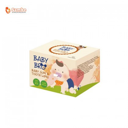 Gạc vệ sinh răng miệng trẻ em Baby Bro 25 miếng