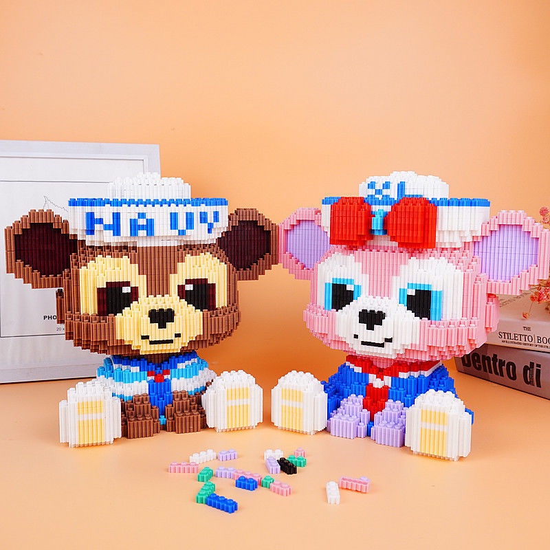 Đồ chơi lắp ghép mô hình hoạt hình Gấu Bearbrick 30cm 3D dễ thương 4 mẫu Thỏ , Mèo xanh , gấu hồng , Gấu nâu