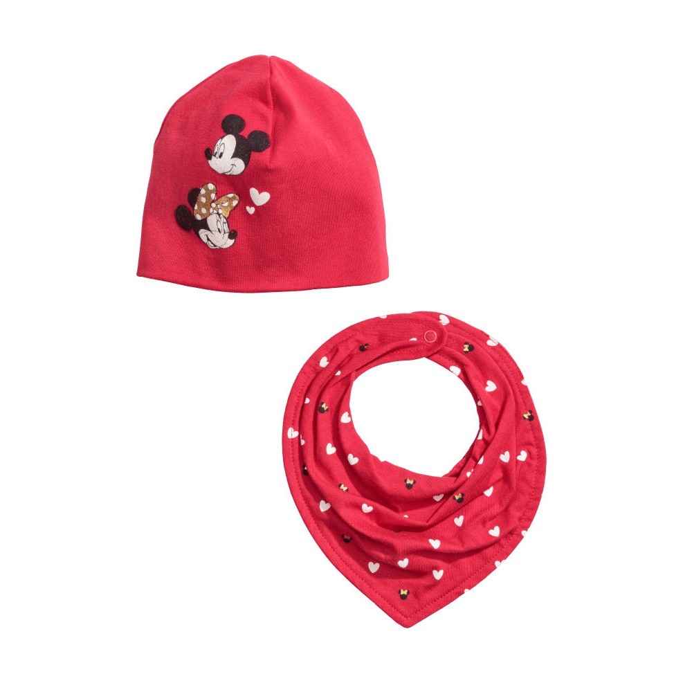 Nón bé HM Cap &amp; Triangle Scarf - Hàng nội địa Nhật