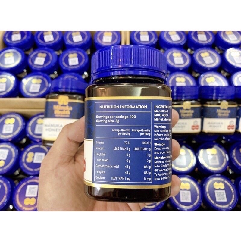 Mật ong Manuka Honey Manuka Health MGO 30+ New Zealand Hộp 500g