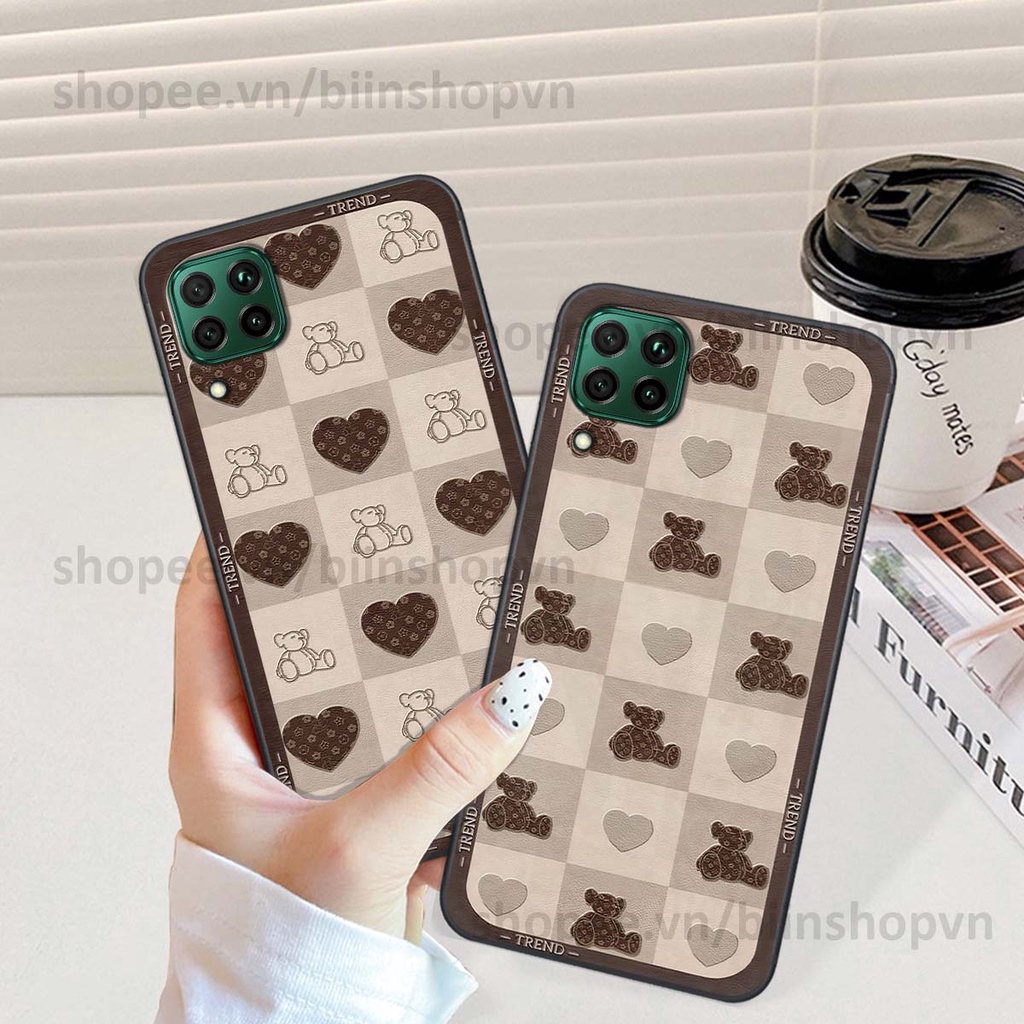 Ốp Huawei Nova 7i caro trái tim nhiều màu sắc, đầy cá tính, khẳng định phong cách