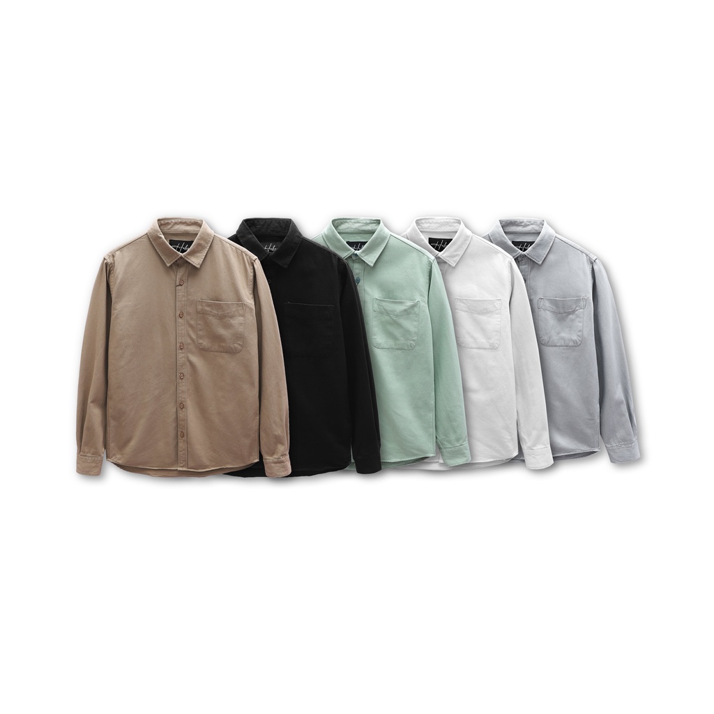 Sơ mi nam kaki dài tay HEBOZ, form slimfit mang phong cách trẻ trung năng động 5 màu - 00001129