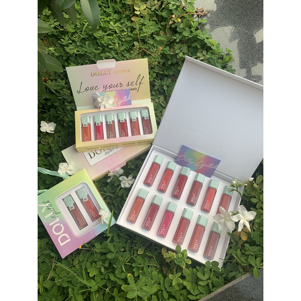 Hot trend 2021 [Nâu Nude] Son Kem Lì Dolly Super Matte Không Chì Màu Nâu Nude [12] | BigBuy360 - bigbuy360.vn