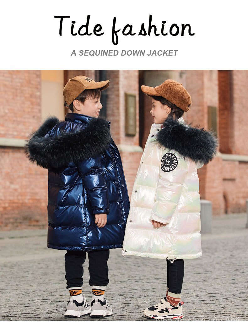 Children Girls Coat Long Winter Thick Coat