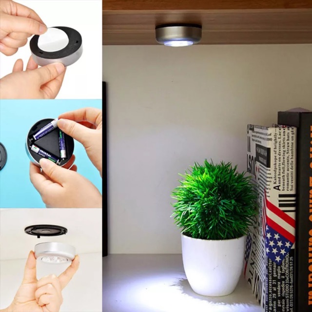 SET 5 ĐÈN LED MINI THÔNG MINH - DÁN ĐÂU SÁNG ĐÓ