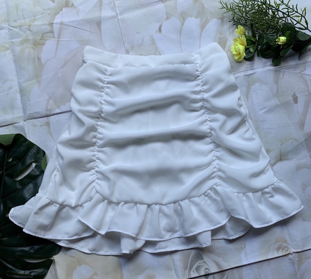 [Mã FASHIONT4WA2 giảm 10K đơn 50K] Chân váy nhún hai bên - hình thật | BigBuy360 - bigbuy360.vn