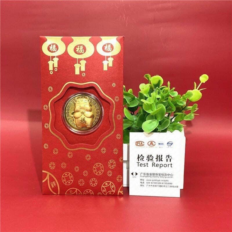 BAO LÌ XÌ TRÂU MẠ VÀNG