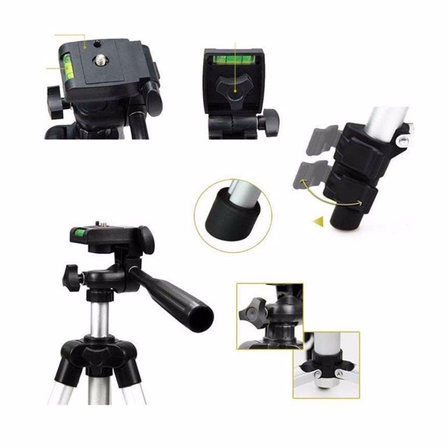 GẬY CHỤP ẢNH 3 CHÂN TRIPOD 3110 (chân quay livestream hoặc chụp ảnh)