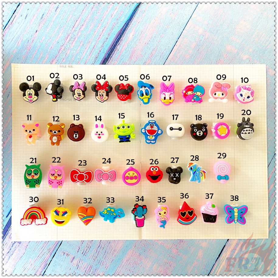 Phụ kiện bọc bảo vệ đầu dây cáp sạc dữ liệu thiết kế nhân vật hoạt hình Mickey/ Minnie/ Totoro/ Melody/ Nhiều mẫu khác