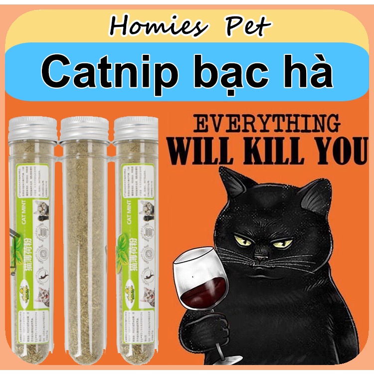 Catnip cỏ mèo bạc hà cho mèo ống 40gram - Homiespet