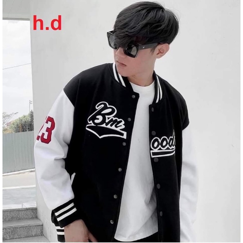 ÁO KHOÁC BOMBER JACKET BM 23Chất gió vs nỉ mềmhàng 1 lớp cổ, tay áo và gấu áo có bo dệt xịn&lt; 55kgphong cách hàn quốc