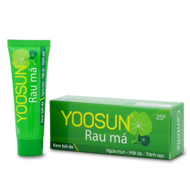 Kem bôi da Yoosun Rau Má Tuýp 25g - Ngừa mụn, làm mát da, tránh sẹo