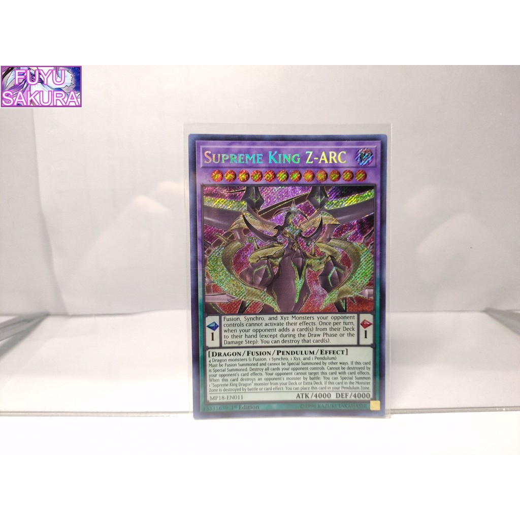 Thẻ bài Yugioh Supreme King Z-Arc (Secret Rare)-Thẻ bài chính hãng