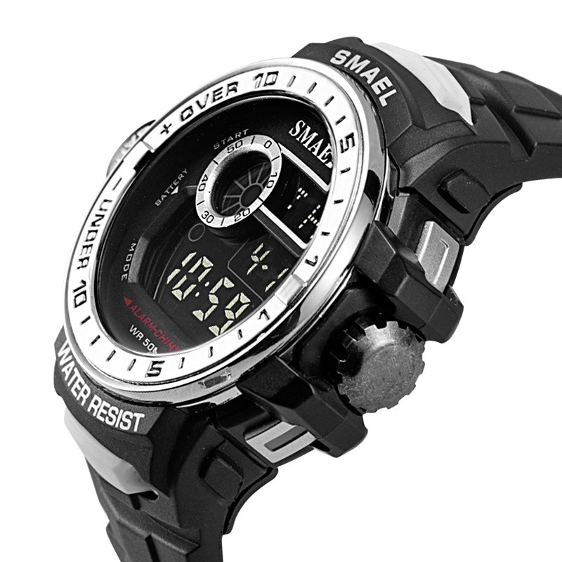 Đồng hồ kỹ thuật số SMAEL Đồng hồ đeo tay nam Chronograph Chống nước Sốc Đồng hồ thể thao ngoài trời Đồng hồ nam Đồng hồ nam 1626B