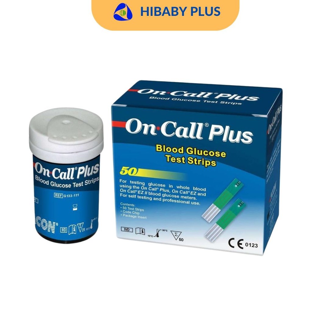 Máy đo đường huyết Acon On Call Plus TẶNG 25 que + 50 kim lấy máu + bông tẩm cồn tiệt trùng. Máy thử tiểu đường.