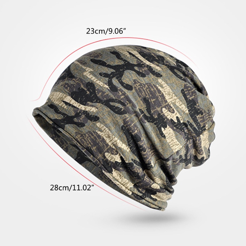 Mũ Trùm Đầu Kiêm Khăn Choàng Cổ 2 Trong 1 Họa Tiết Rằn Ri Giữ Ấm Tai Thời Trang Unisex