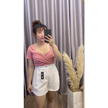 Áo cổ u soắn ngực bigsize 50 đến 90kg
