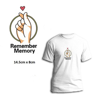 Miếng ủi truyền nhiệt offset dán quần áo hình REMEMBER MEMORY