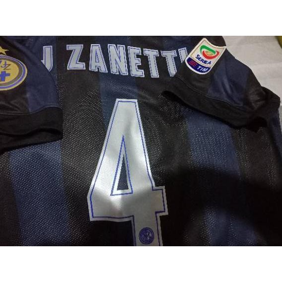 Áo Thun Bóng Đá In Chữ Jersey 2013 j.zanetti Kiểu Retro Độc Đáo