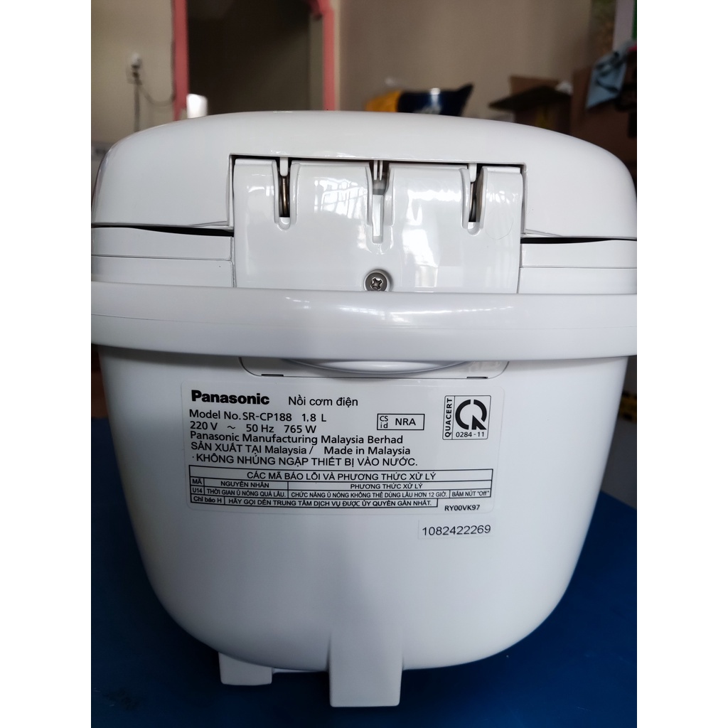 Nồi cơm điện tử Panasonic 1.8 lít SR-CP188NRA