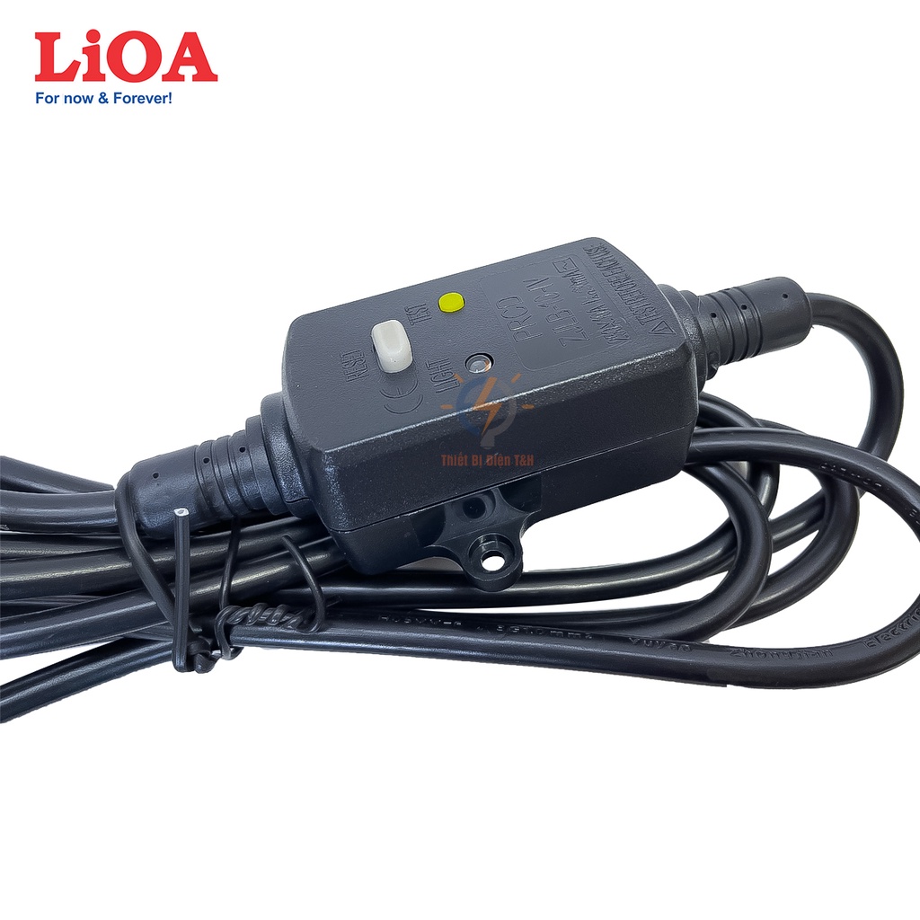 Ổ cắm điện chống giật lioa, 6 ổ cắm, 2 công tắc, 3300W, dây dài 3M, 6D33N-CG