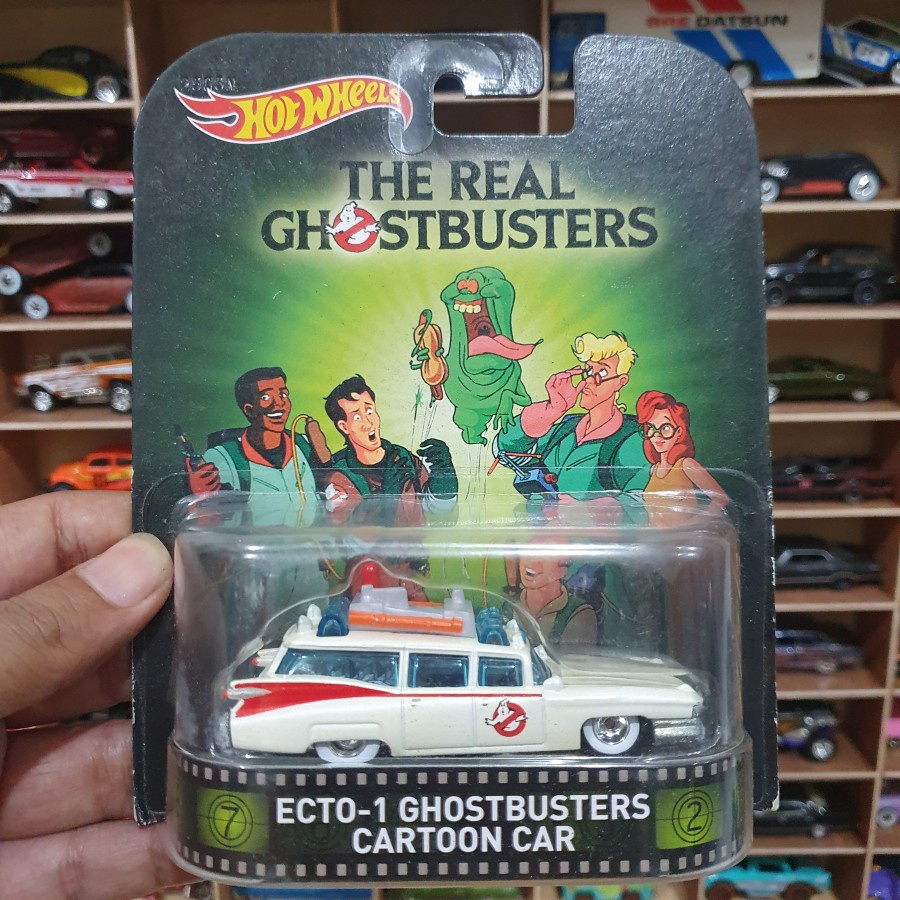 Ecto 1 ghostbusters Phim Hoạt Hình Xe Hơi Cổ Điển Thẻ Cao Cấp