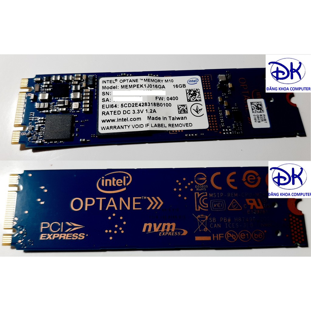 Intel Optane 16GB Memmory/ Bộ Nhớ Intel Optane 16GB M10