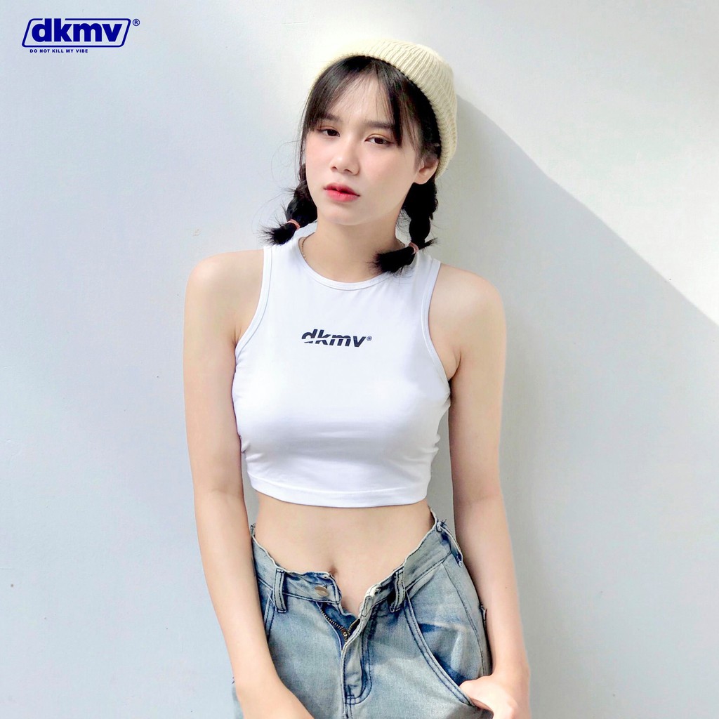 Áo Tanktop nữ unisex Don't Kill My Vibe White Logo Tanktop