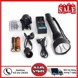 Đèn pin siêu sáng, đèn pin chiếu xa, đèn pin ly s015 khả năng chiếu xa đến 600m ánh sáng nhiều chế độ xa gần