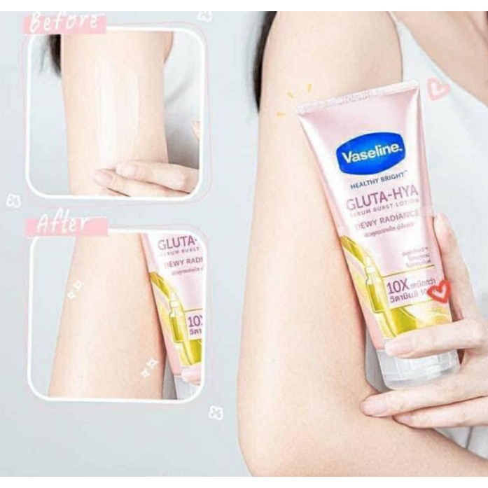 Dưỡng thể Vaseline Healthy Bright Gluta-Hya Serum Burst 330ml