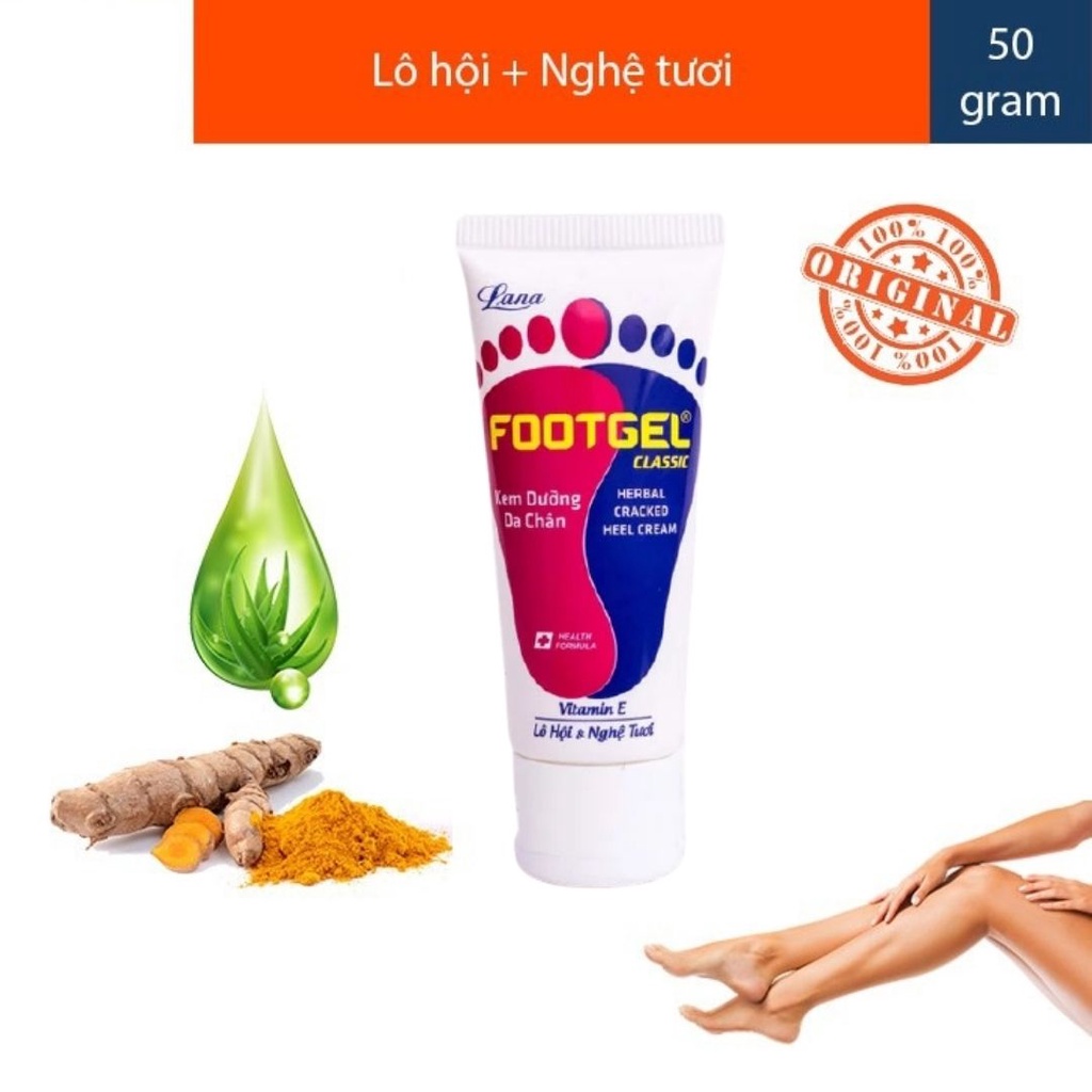 KEM DƯỠNG DA FOOTGEL &amp; HAND CREAM LANA - LÀM MỀM DA, NGƯỜI BỊ NƯỚC ĂN DA, GIẢM KHÔ NỨT BÀN TAY, BÀN CHÂN