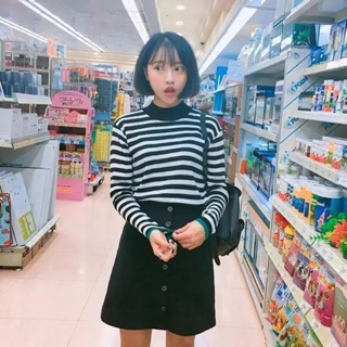 Sale áo len kẻ ngang