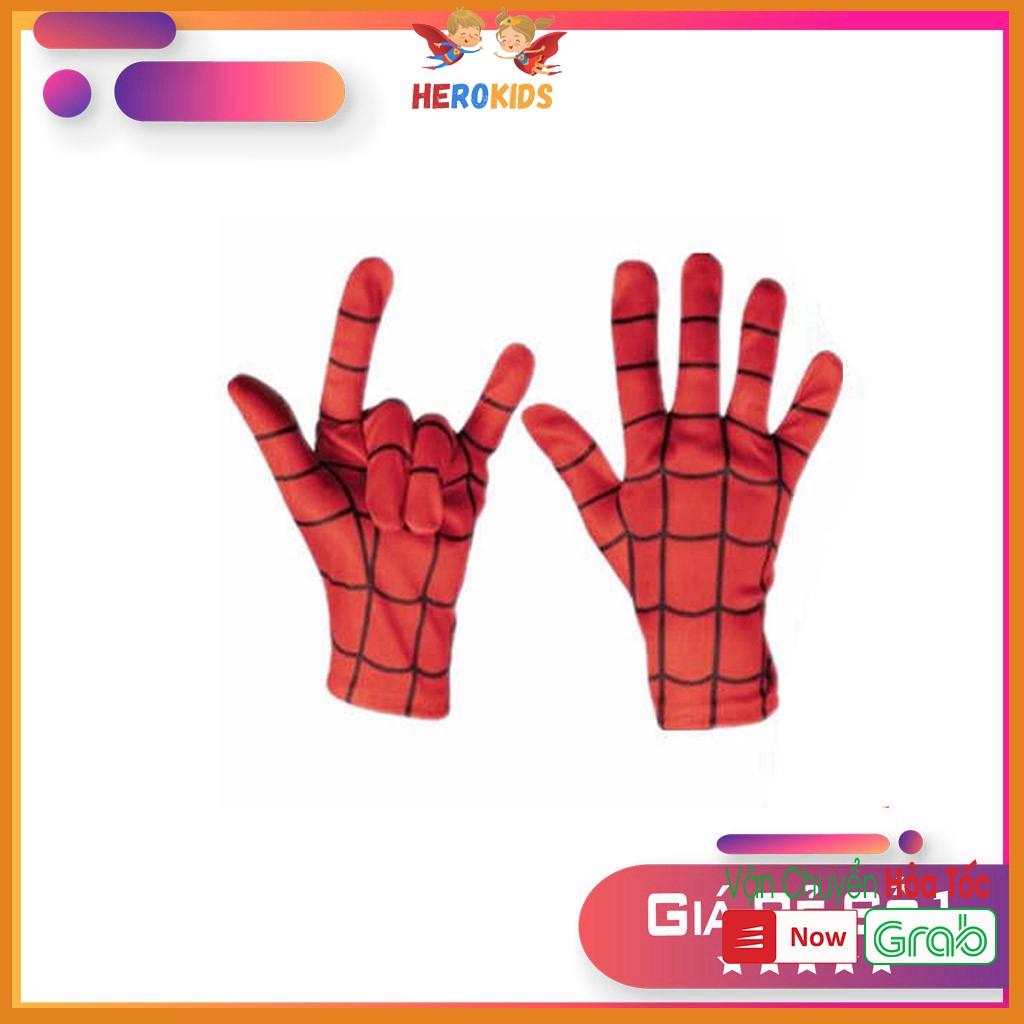 Găng tay cho bé, găng tay nhện chất cotton co giãn 4 chiều Herokids SPIDERMAN30