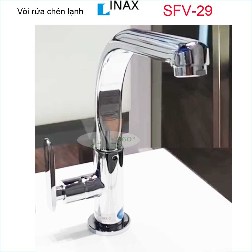 Vòi bếp lạnh , vòi rửa chén lạnh, vòi chậu chén bát Inax chính hãng Inax Nhật Bản SFV-29