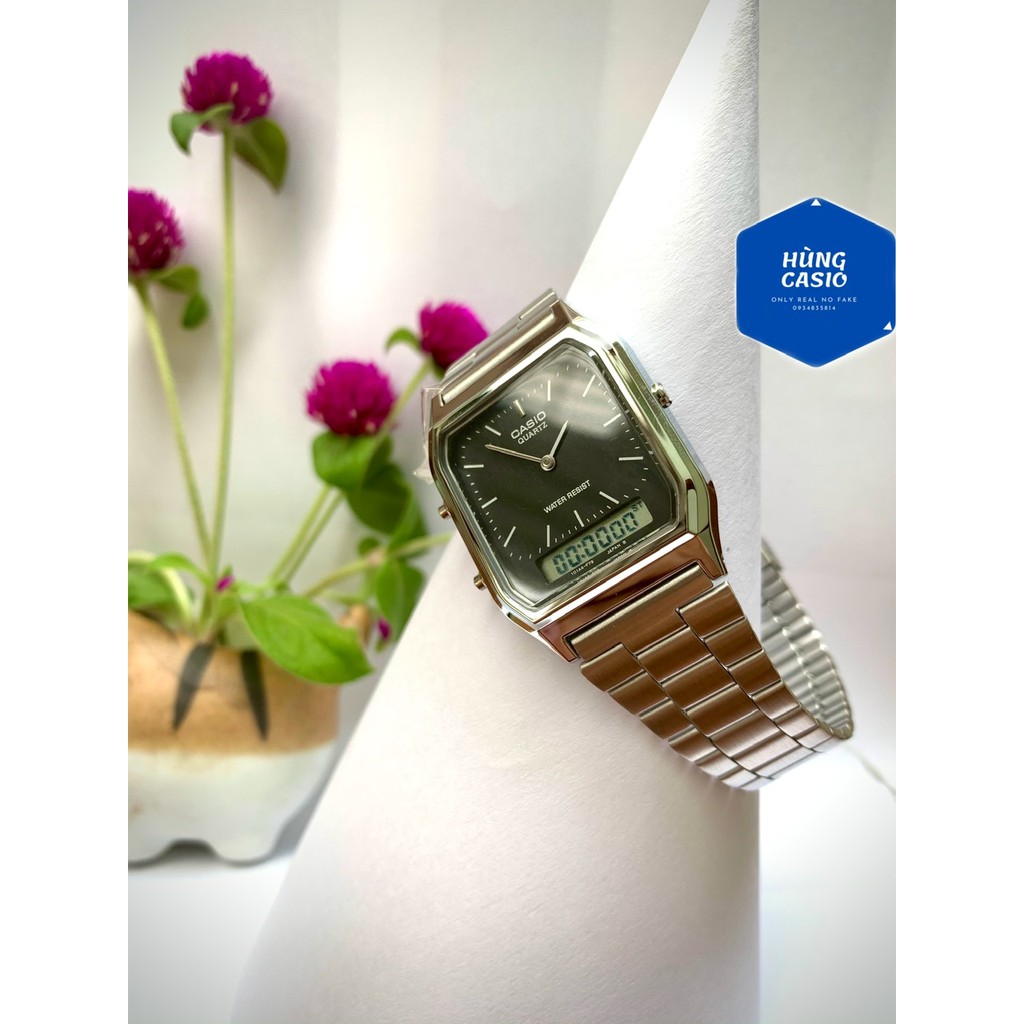 Đồng hồ nam nữ Casio AQ230 phong cách cổ điển