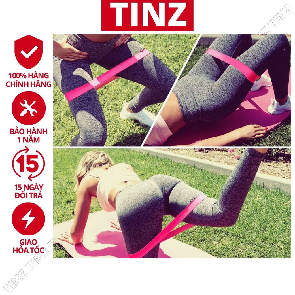 Dây tập mông chân đùi bụng mini band kháng lực combo 6 dây aolikes TINZ|Mã TTG-16-500-CB6