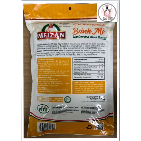 Bột Mì Chuyên Dụng Cho Bánh Mì MEIZAN 1KG
