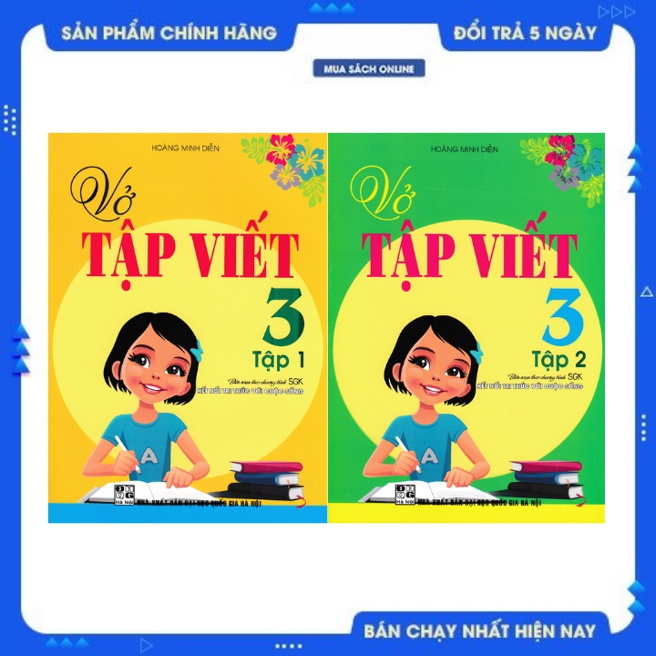 Sách - Combo Vở Tập Viết Lớp 3 (Biên Soạn Theo Chương Trình SGK Kết Nối Tri Thức Với Cuộc Sống) (Bộ 2 Cuốn)