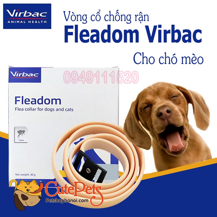 Vòng cổ chống rận Fleadom Virbac - CutePets