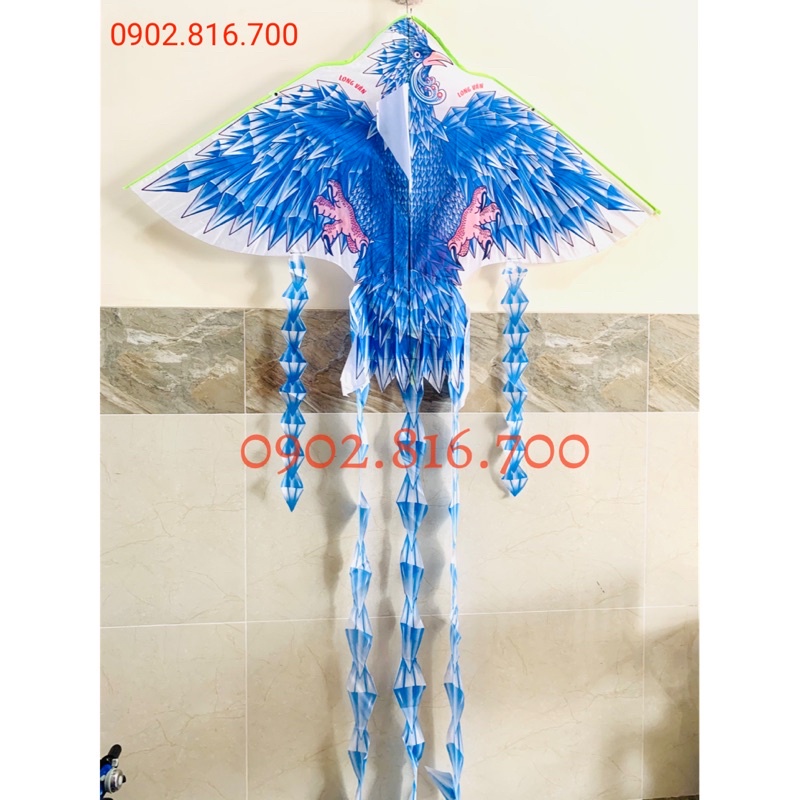 DIỀU PHỤNG 5 đuôi lớn(  1m8 x 2m6 ) - trung ( 1m2 x 2m ) - Phụng hoàng băng ( 1m5 x 2m4 ) tặng kèm cuộn dây thả diều