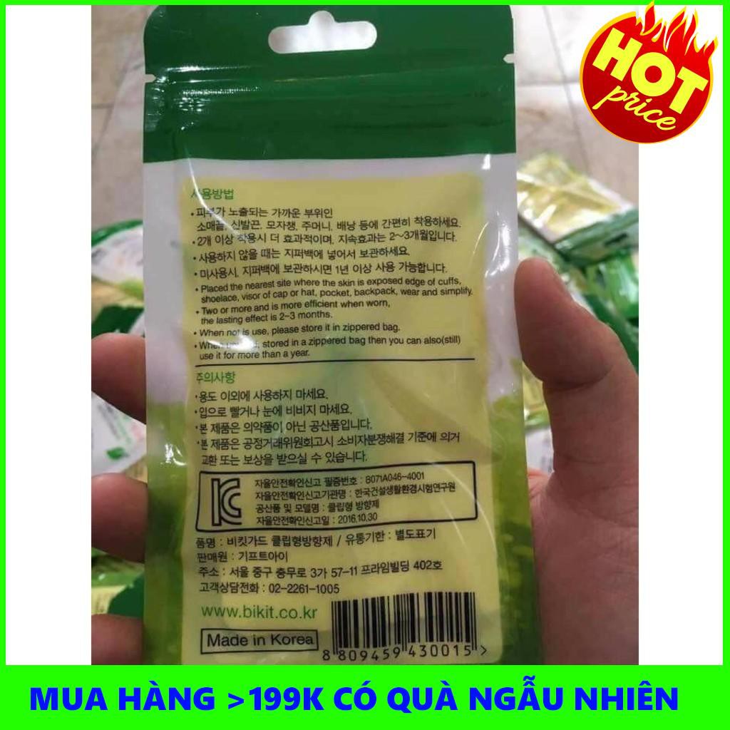 Kẹp Chống Muỗi Tinh Dầu Xả và Thảo Dược Bikit Guard Hàn Quốc | TẠI HÀ NỘI