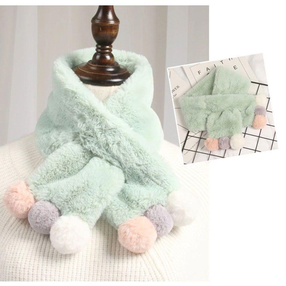 Khăn Choàng Cổ Giả Lông Thỏ Thời Trang Mùa Đông Mới Cho Bé