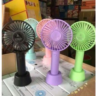 Quạt cầm tay mini sạc pin có đế để bàn