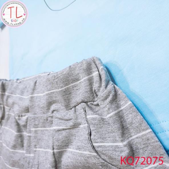 Thời Trang Trẻ Em - Quần sọc ngang áo thun có tai gấu ngộ nghĩnh – Quần Áo Bé Trai - Bộ Bé Trai - Quần Áo Bé Gái - Bộ Bé