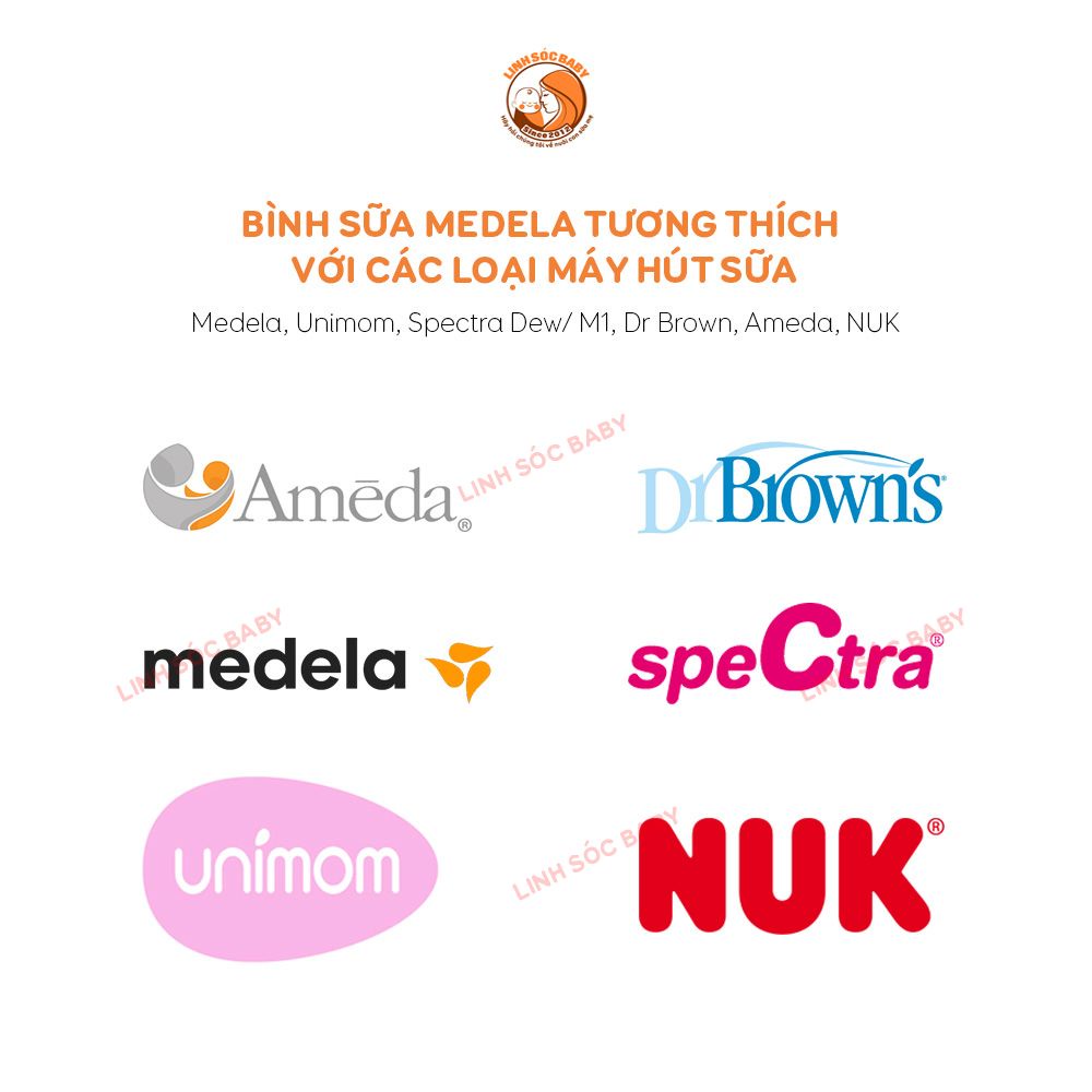 Bình trữ sữa Medela 150ml 250ml, chính hãng nhập Mỹ , an toàn tuyệt đối, mẹ an tâm trữ sữa cho bé