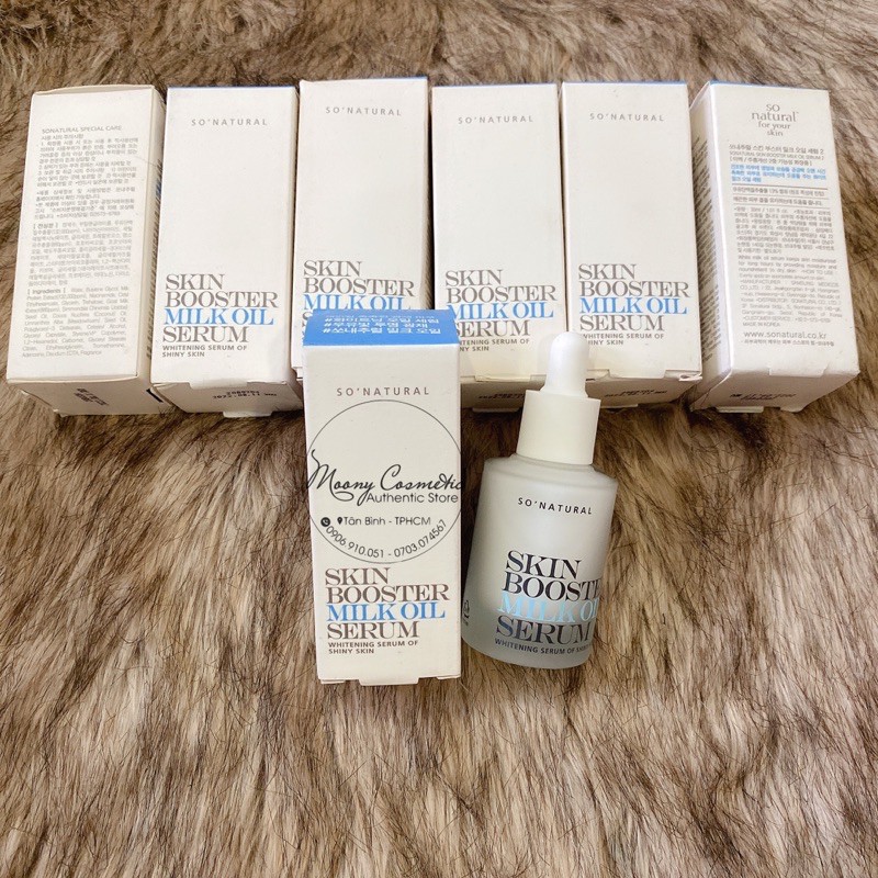 Tinh Chất Dưỡng Trắng Da Chuyên Sâu So Natural Skin Booster Milk Oil Serum