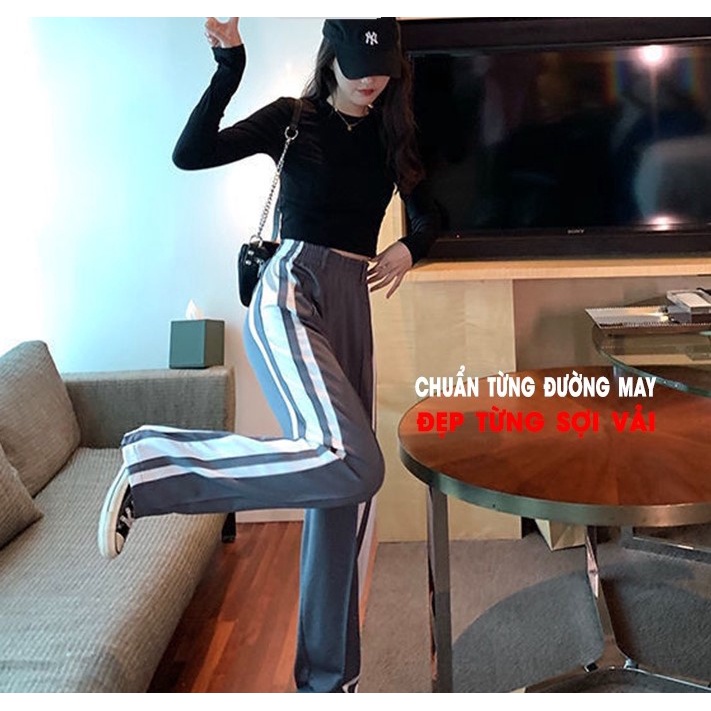 Áo croptop tay dài ôm nữ đen trắng thun gân , áo thun crt body 100% cotton CRT 263