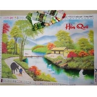 Tranh thêu Hồn Quê ms 53375