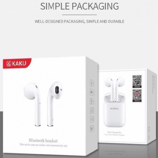 Tai nghe Bluetooth Kaku KSC-543 Chính Hãng giống AirPods bảo hành 3 tháng