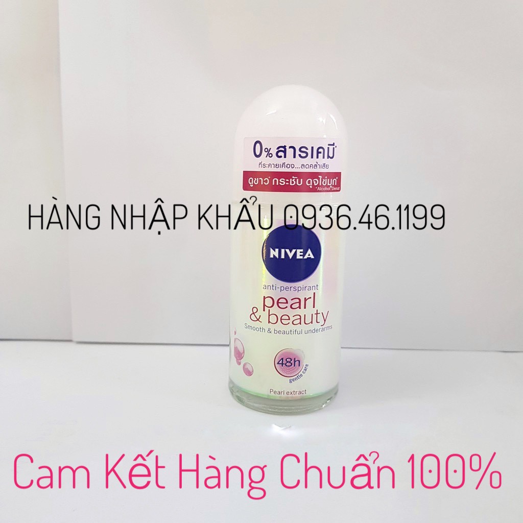 Chai thủy tinh Lăn Nách khử mùi 48h   Nivea Nữ 50ml Thái Lan